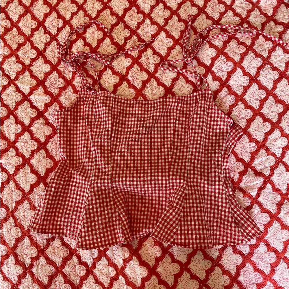 Zara Gingham Top